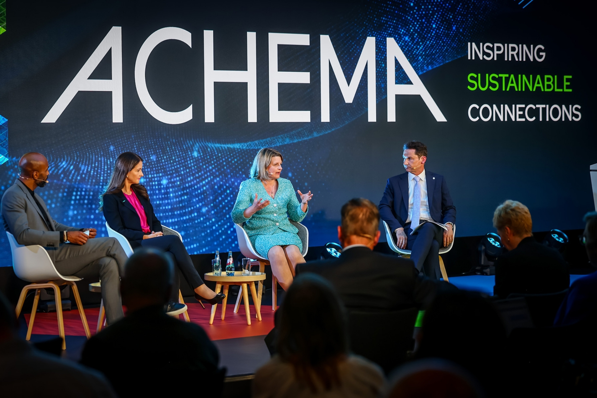 Industry leaders having their panel discussion - ACHEMA Middle East